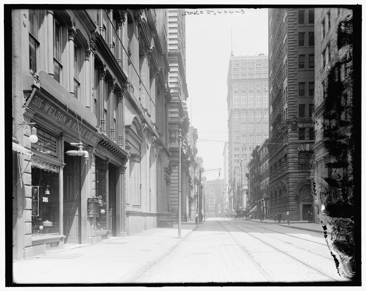 Wood Street, kijkend naar het oosten, Pittsburgh, Pa. door Detroit Publishing Co.