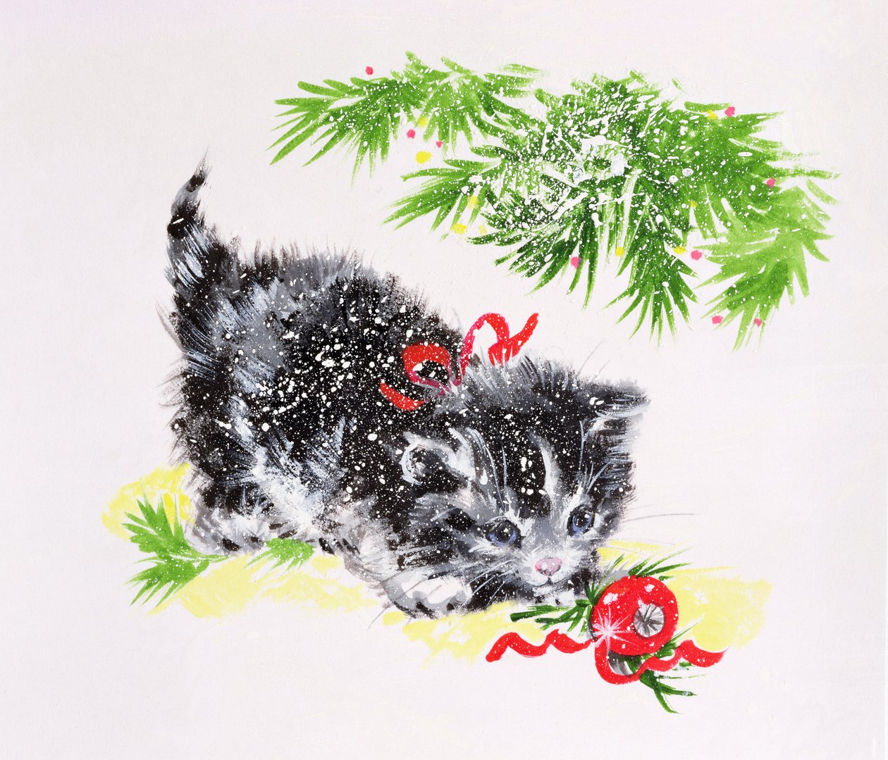Kerstkitten door Diane Matthes
