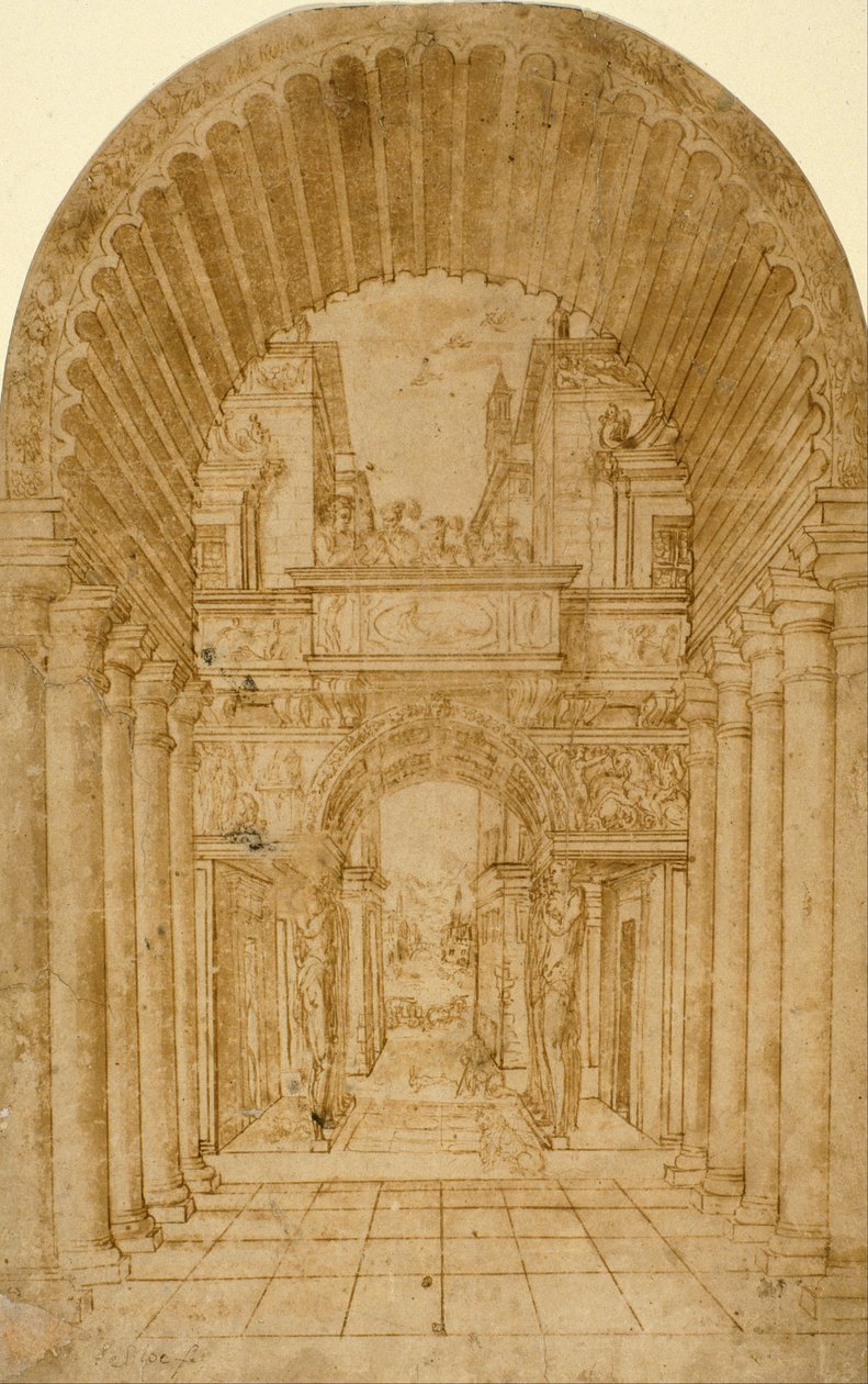 Perspectiefdecor door Diego de Siloé