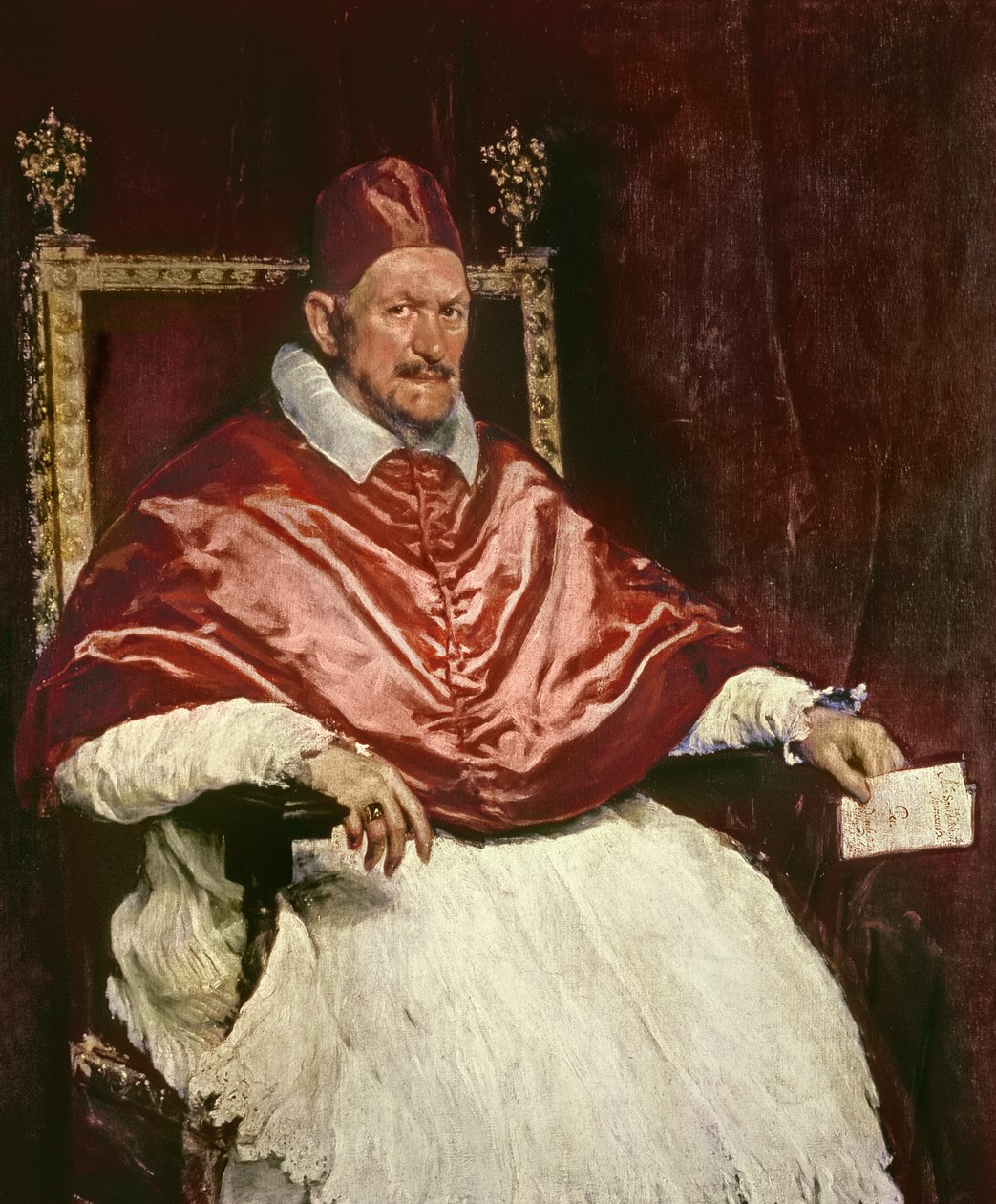 Portret van Paus Innocentius X (1574-1655), 1650 door Diego Velázquez