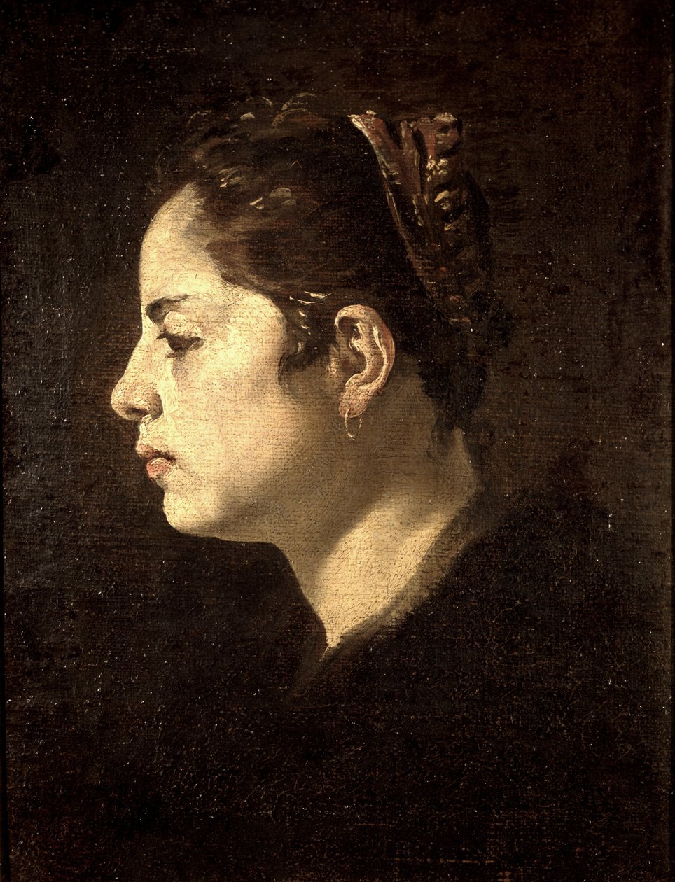 Hoofd van een meisje door Diego Velázquez