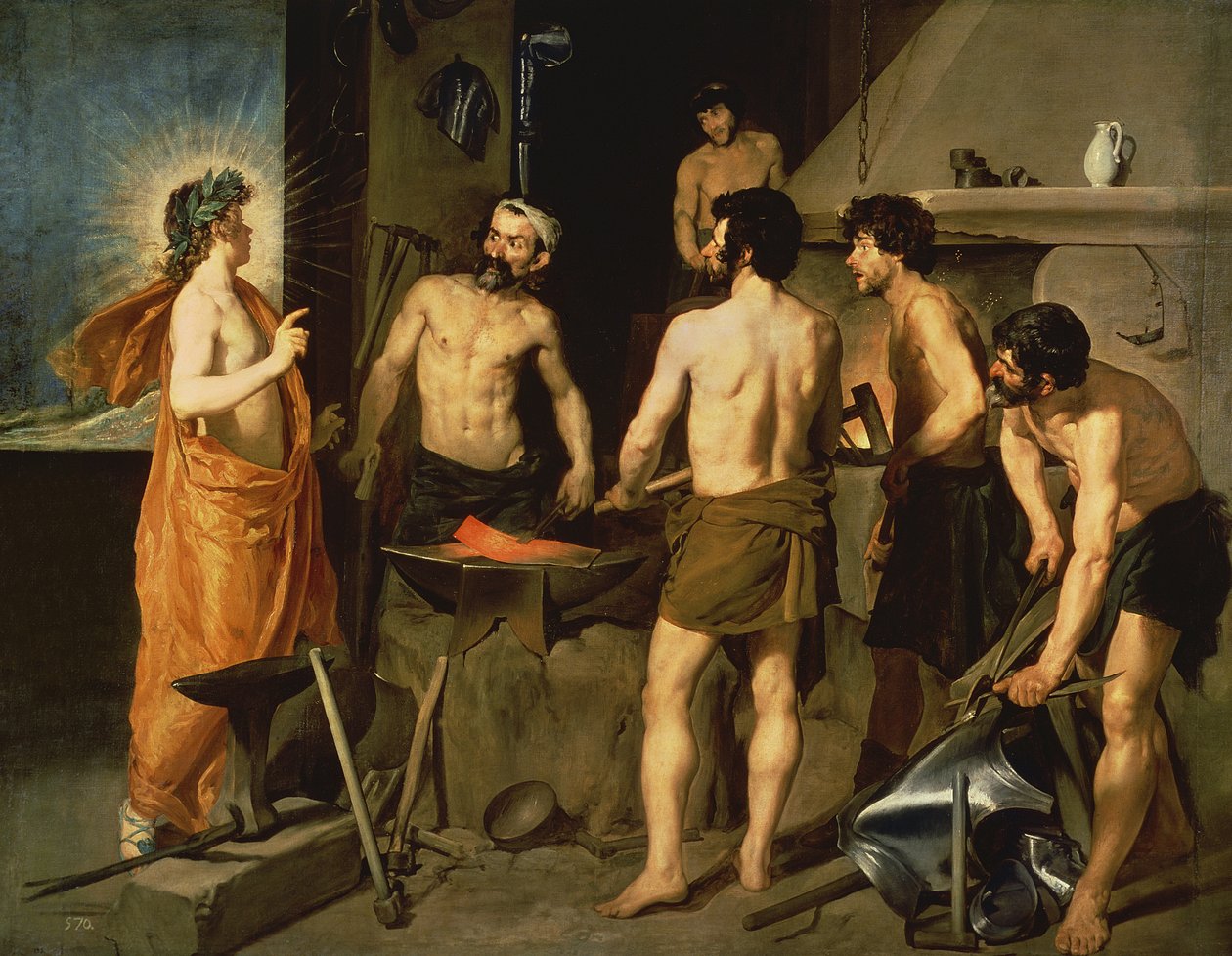 De Smidse van Vulcanus, 1630 door Diego Velázquez