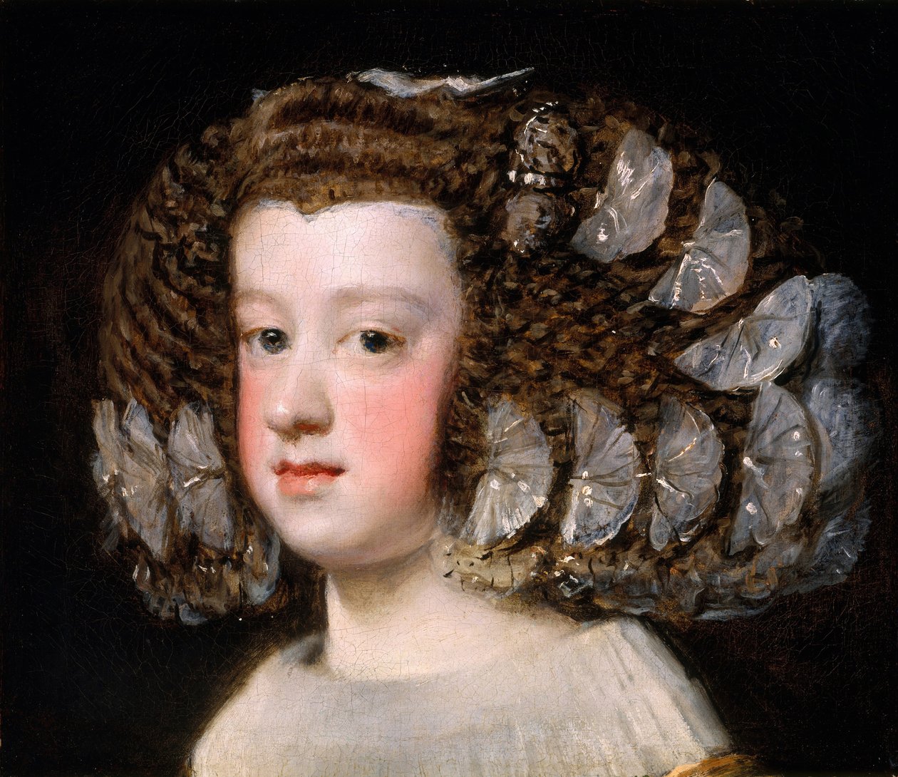 De Infanta Maria Theresa, dochter van Filips IV van Spanje door Diego Velázquez