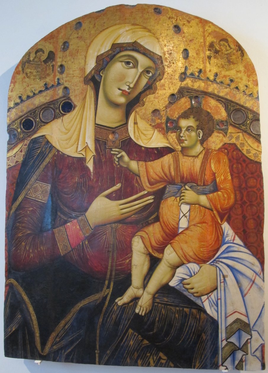 Madonna en kind door Dietisalvi di Speme