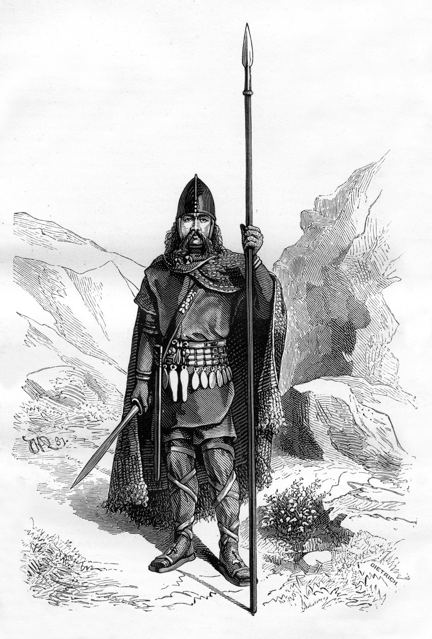Frankische hoofdman, ca. 5e eeuw, 1882-1884 door Dietrich
