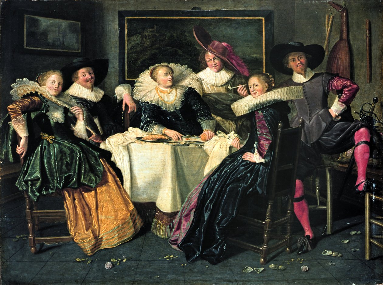 Vrolijk gezelschap door Dirck Hals