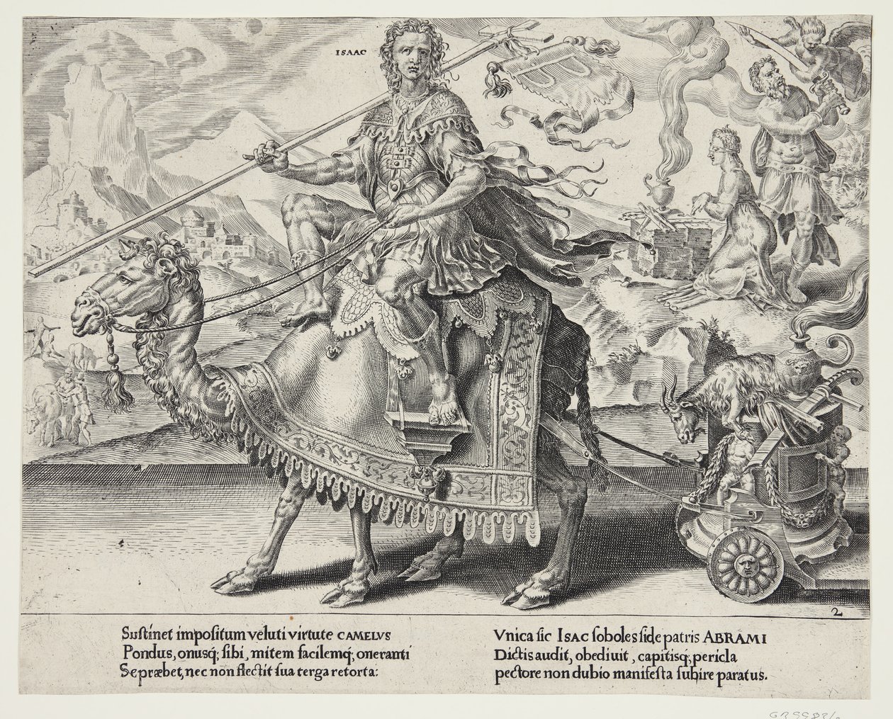 De triomf van Isaac door Dirck Volckertsz. Coornhert