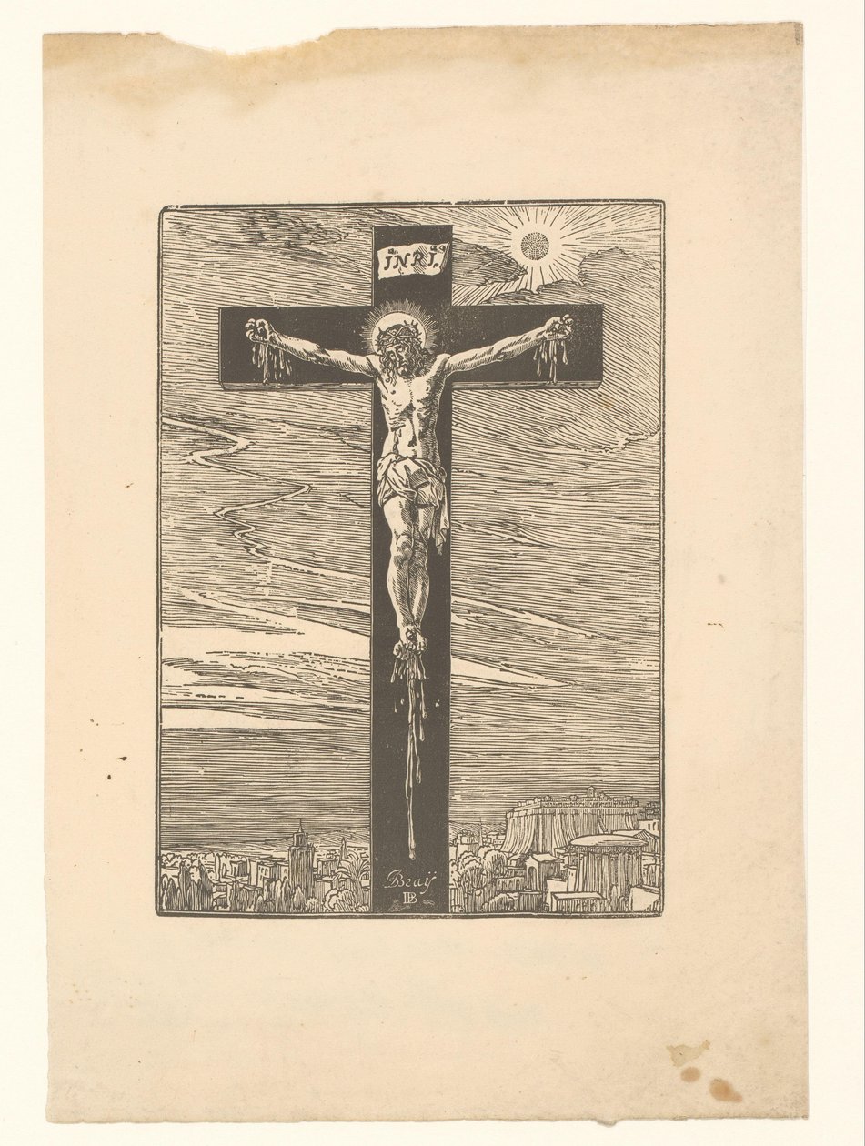 Christus aan het kruis door Dirck de Bray
