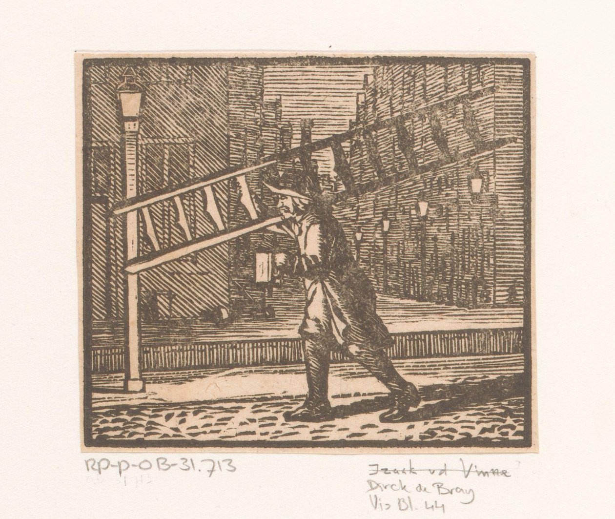 Lantaarnopsteker door Dirck de Bray