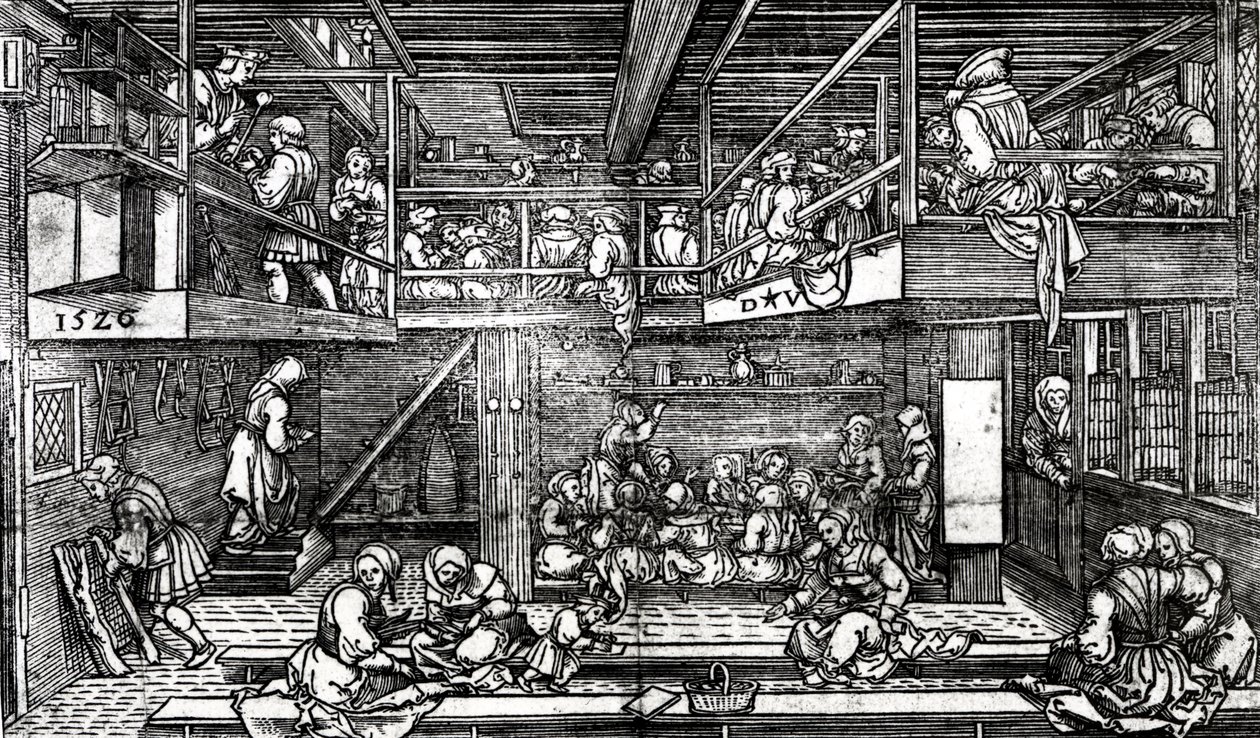 Het Klaslokaal, 1526 door Dirk Jacobsz Vellert