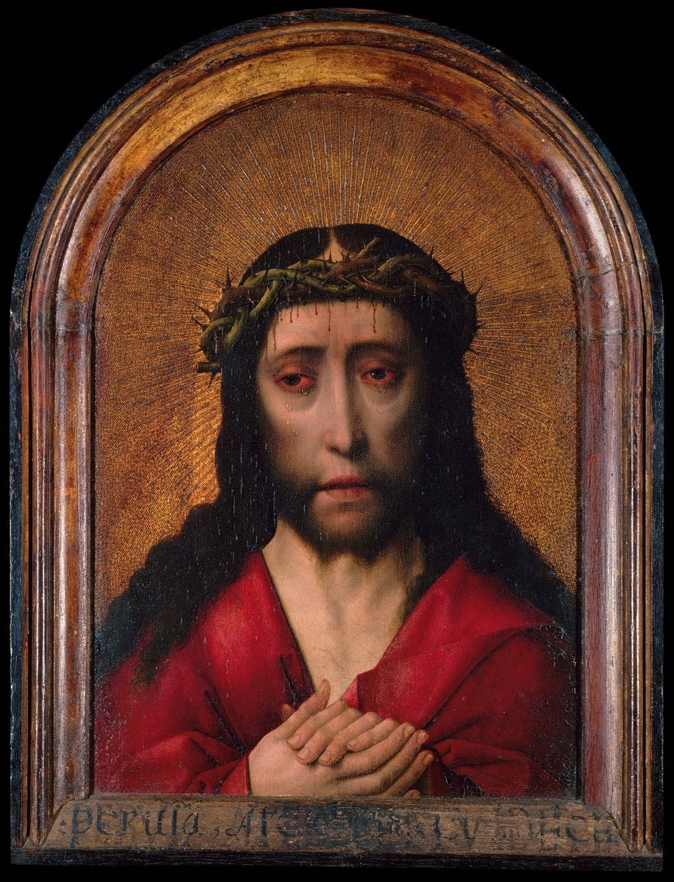 Christus Gekroond met Doornen door Dirk Bouts