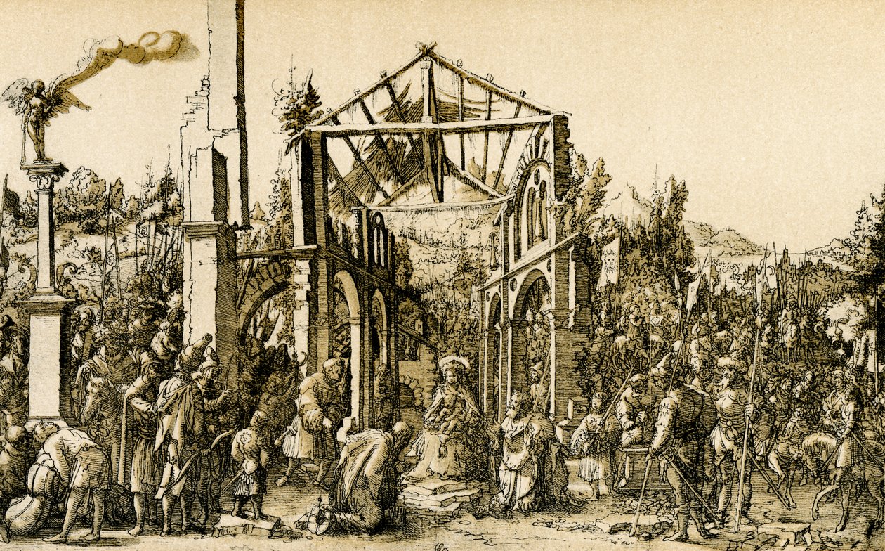 Aanbidding van de drie koningen door Dirk Jacobsz Vellert