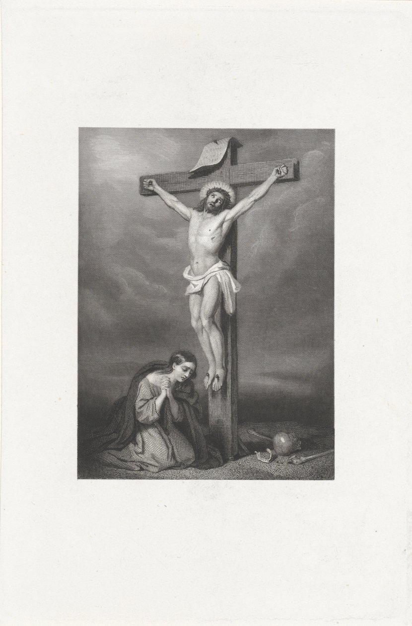 Maria Magdalena bij het kruis door Dirk Jurriaan Sluyter