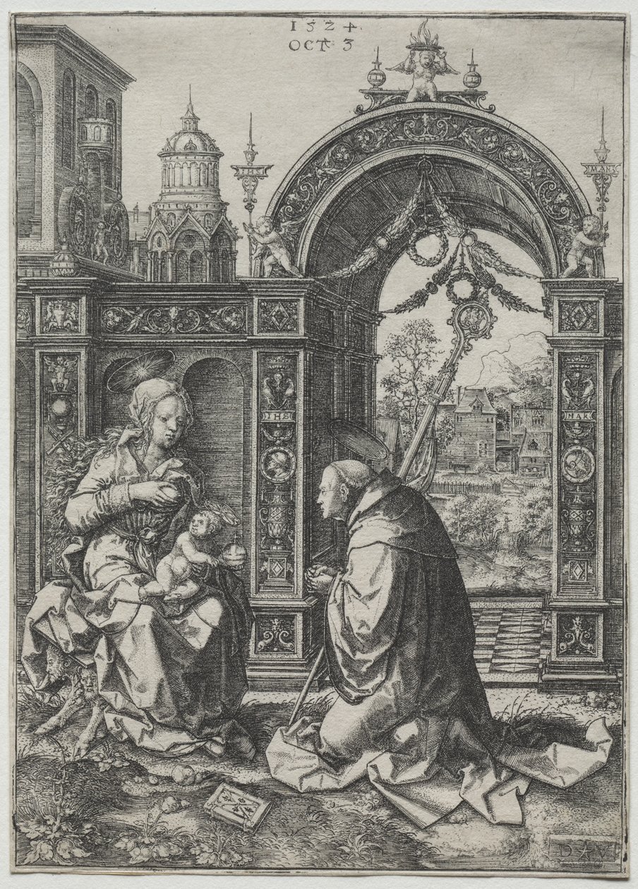De visioen van St. Bernard door Dirk Vellert