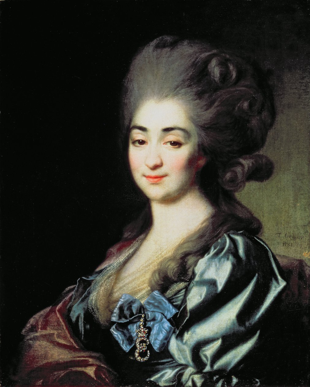 Portret van prinses Praskovia Nikolayevna Repnina door Dmitri Grigorievich Levitsky