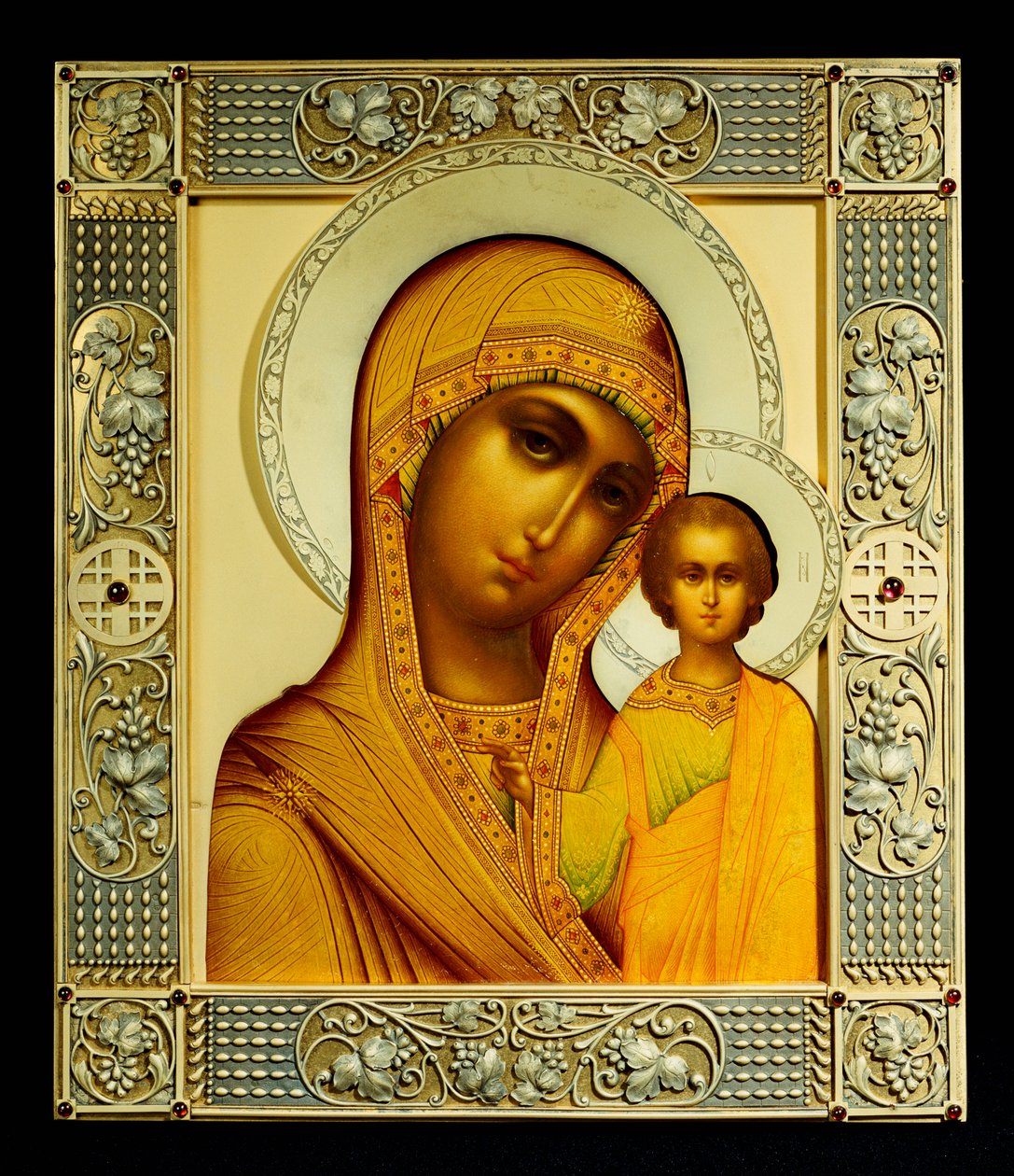 Icoon van de Maagd Kazanskaya, Moskou door Dmitrii Smirnov
