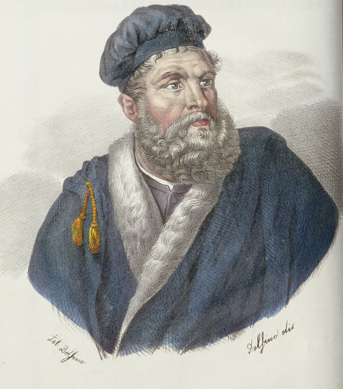 Portret van Marco Polo door Dolfino