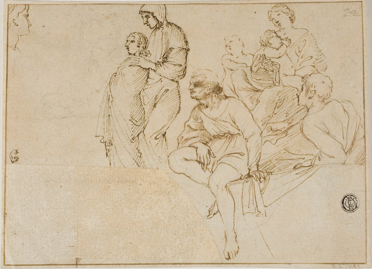 Cijfers op balustrade door Domenichino