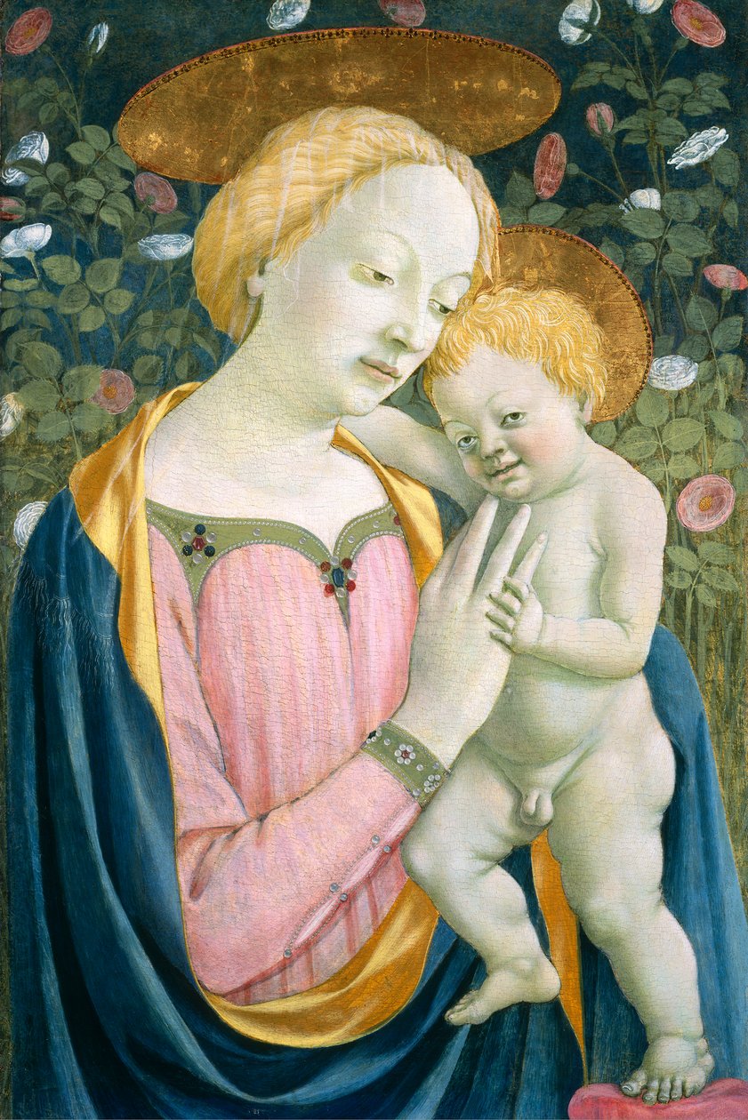 Madonna en kind, ca. 1445-1450 door Domenico Veneziano