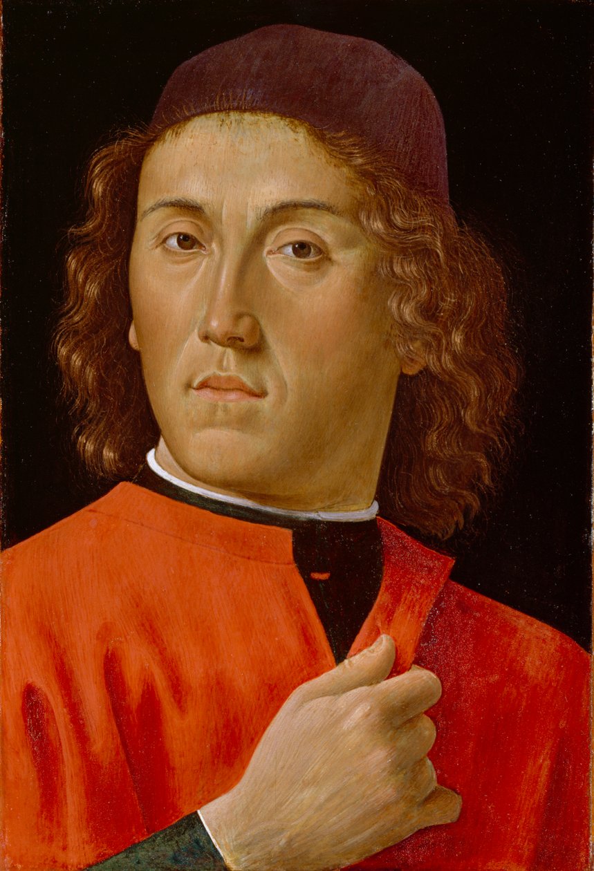 Jonge Man door Domenico Ghirlandaio
