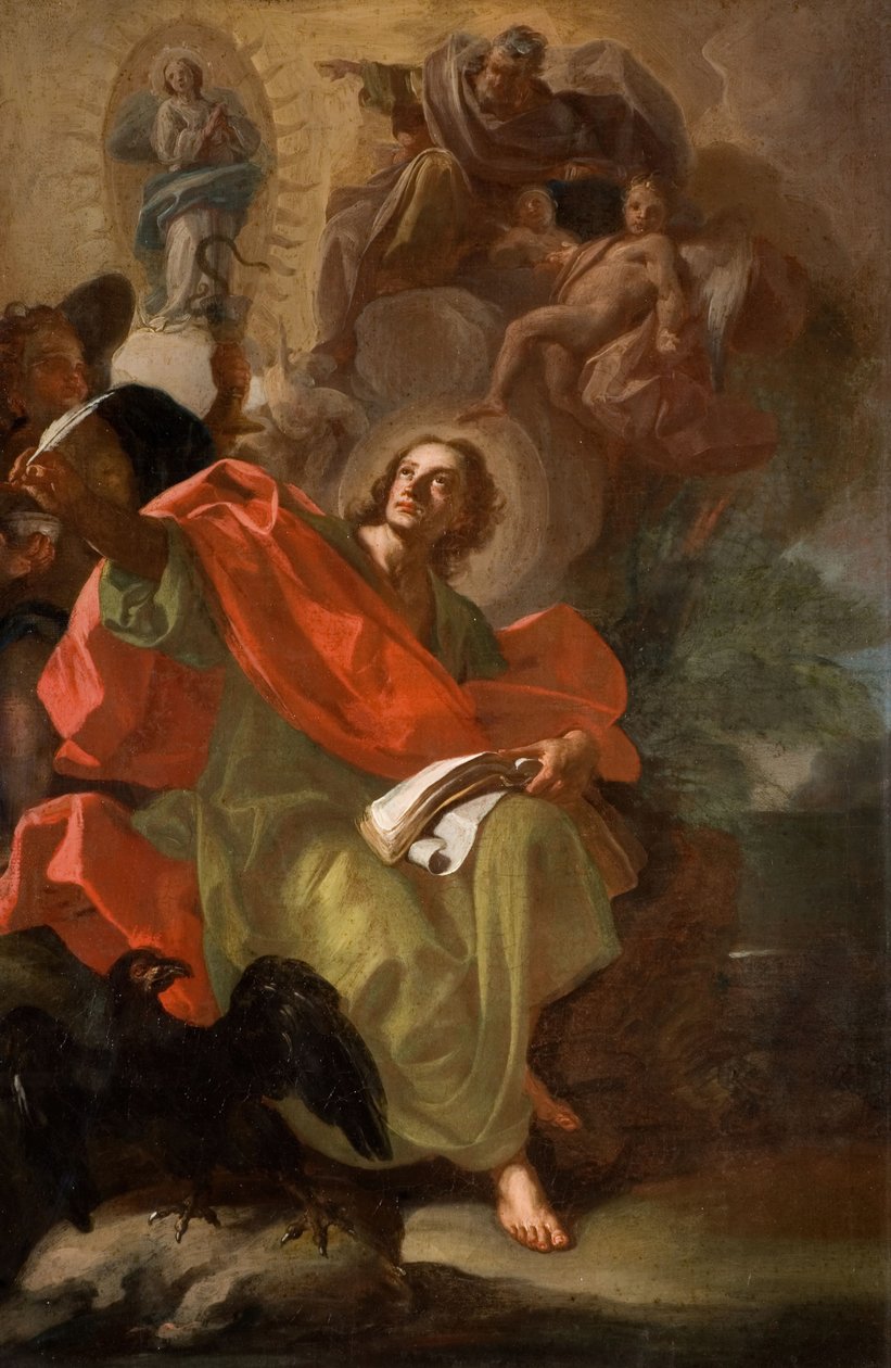 Sint Johannes de Goddelijke door Domenico Antonio Vaccaro