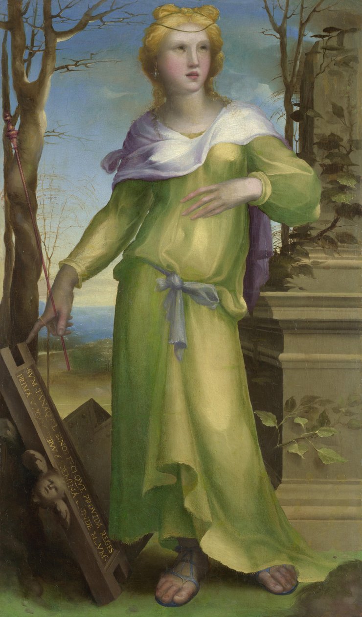 Tanaquil, ca. 1519 door Domenico Beccafumi