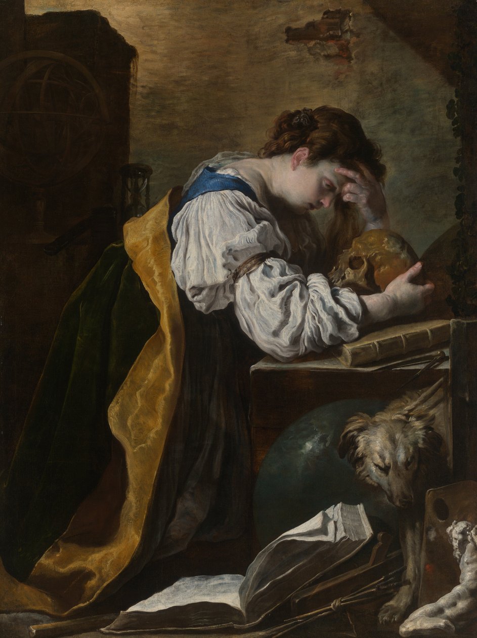 Melancholie door Domenico Fetti
