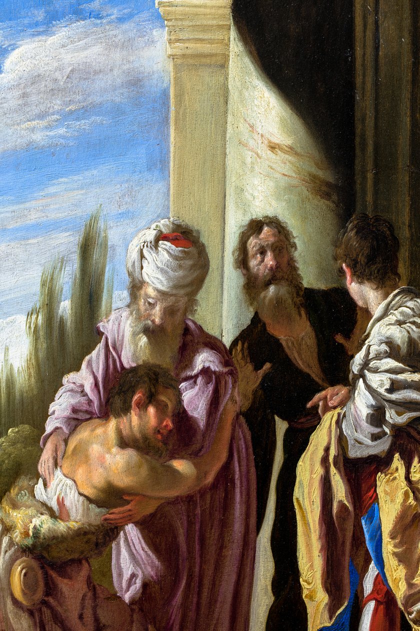 De parabel van de verloren zoon door Domenico Fetti
