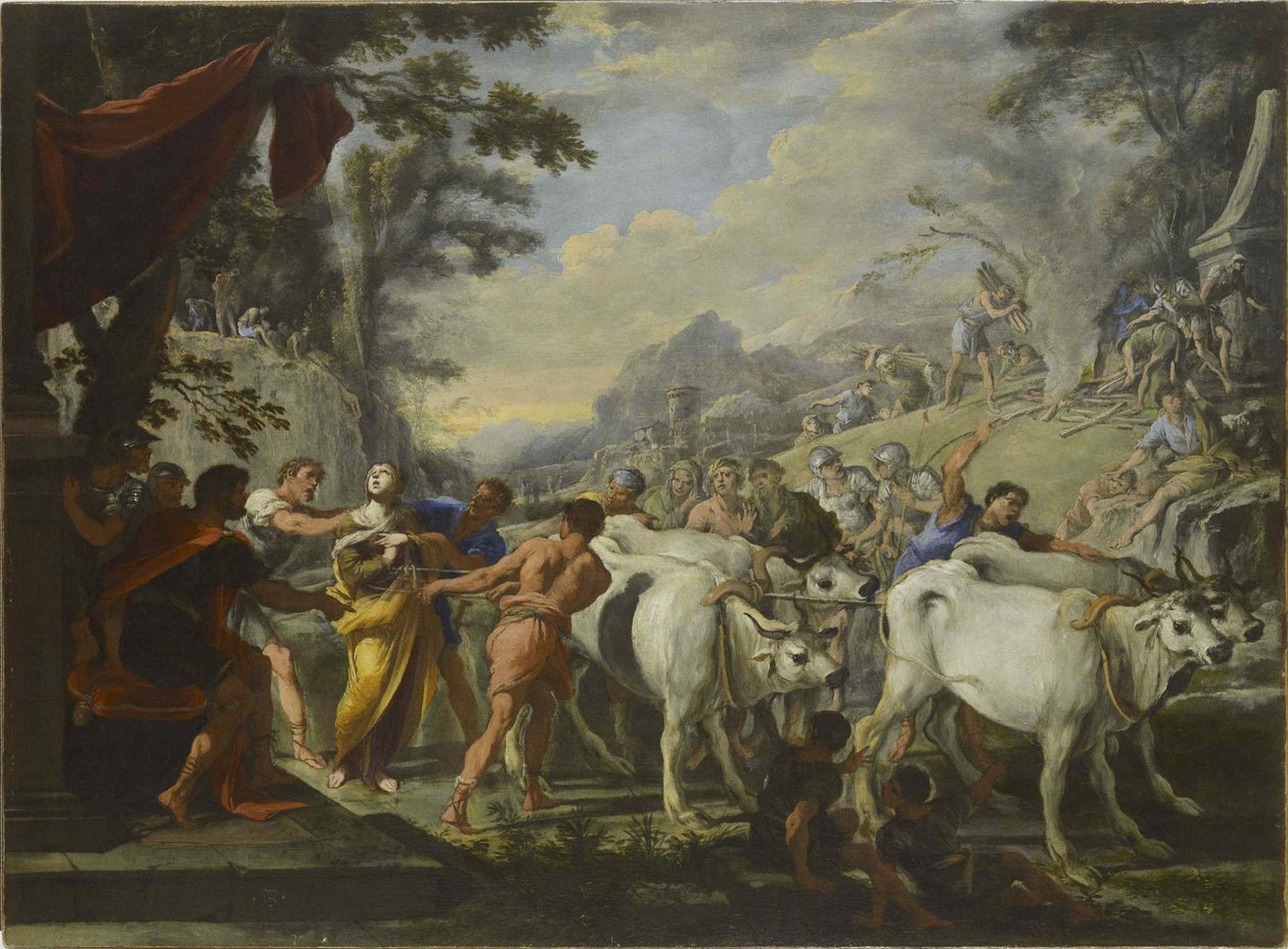 Het Martelaarschap van Sint Lucia, omstreeks 1640-1650 door Domenico Gargiulo