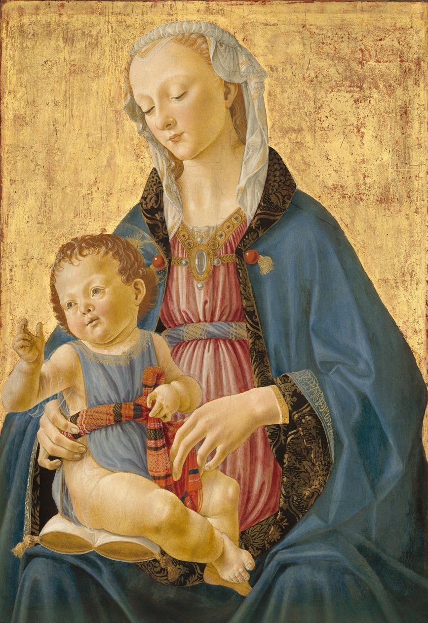 Madonna en kind door Domenico Ghirlandaio