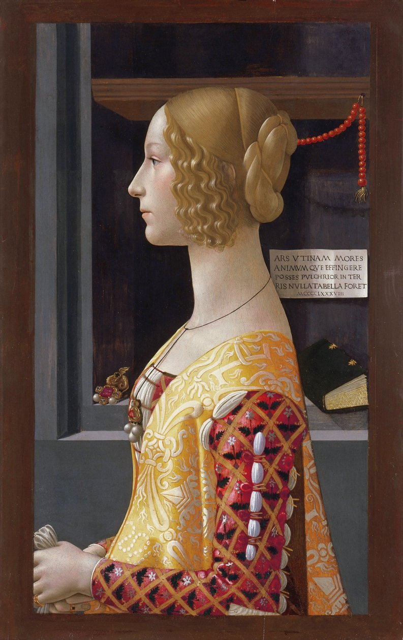 Portret van Giovanna Tornabuoni door Domenico Ghirlandaio