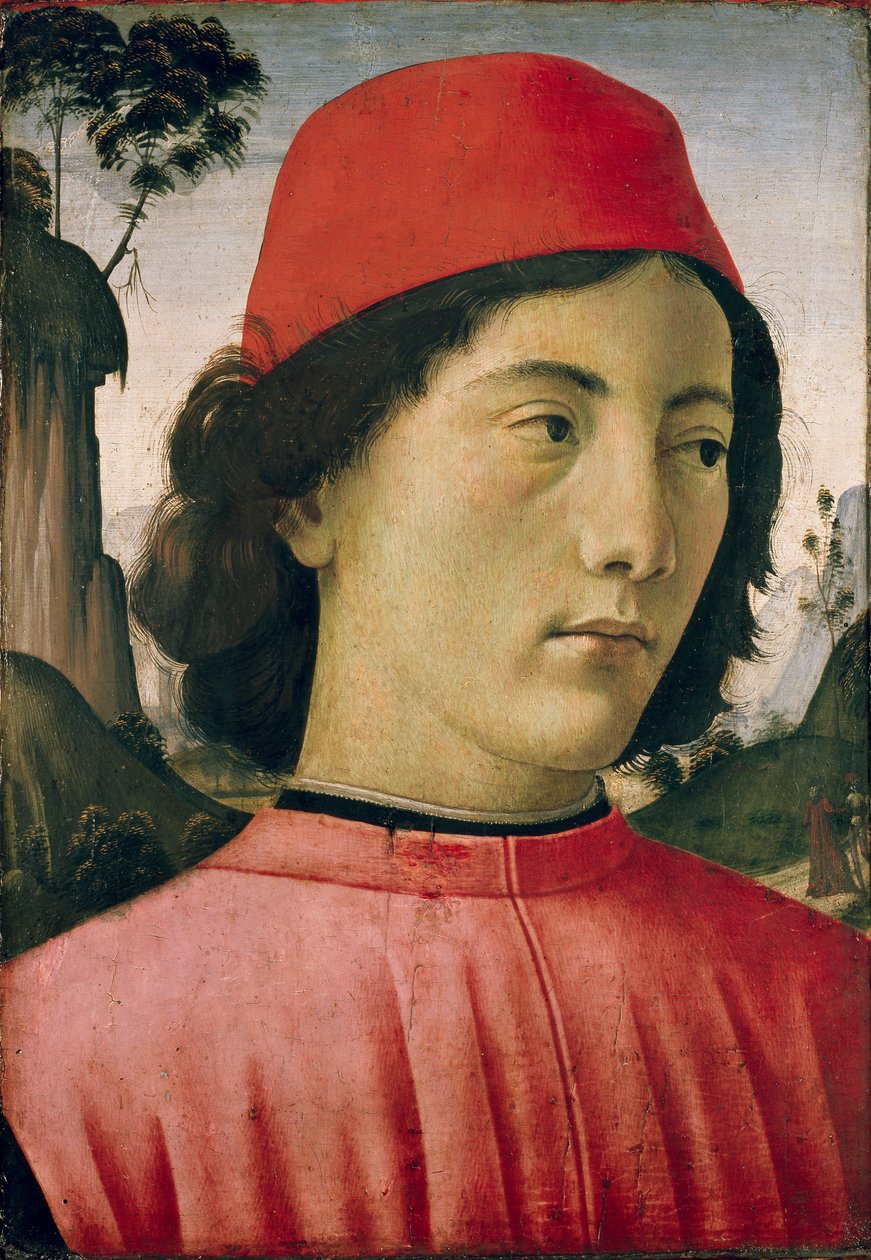 Portret van een jonge Man, ca. 1477-1478 door Domenico Ghirlandaio