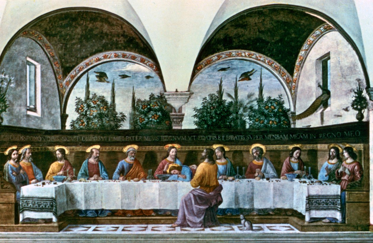 Het Laatste Avondmaal, 1480 door Domenico Ghirlandaio