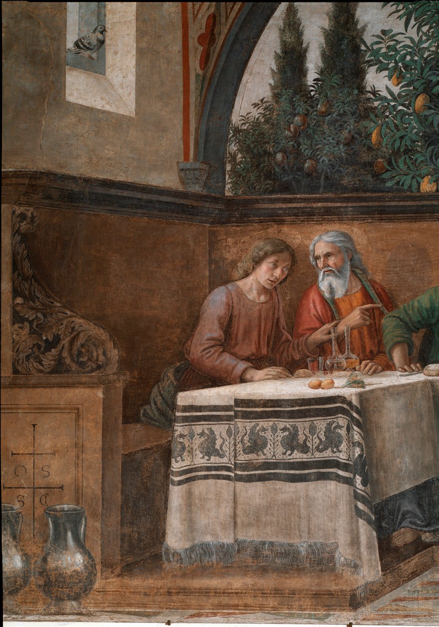 Het Laatste Avondmaal. Detail. (Fresco) door Domenico Ghirlandaio