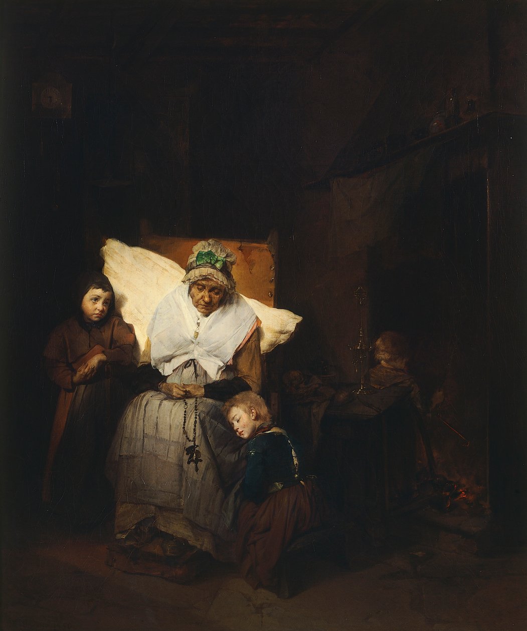 De Rozenkrans door Domenico Induno