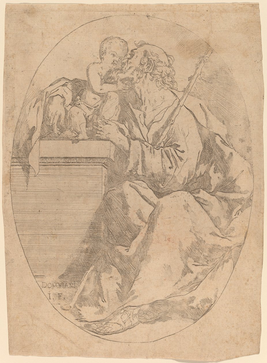 Sint Jozef en het Christuskind door Domenico Maria Viani