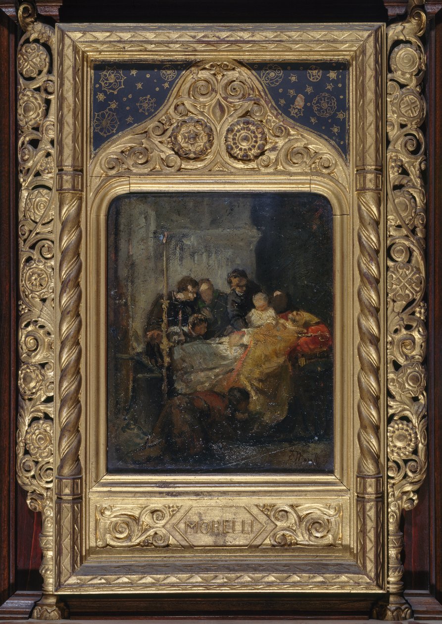 Dood van een bisschop door Domenico Morelli