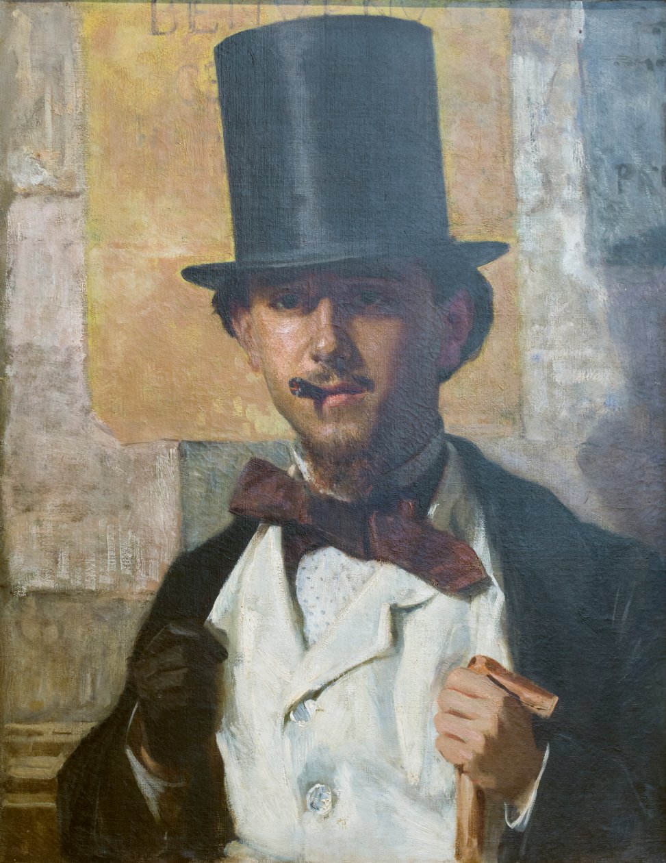 Portret van Bernardo Celentano door Domenico Morelli