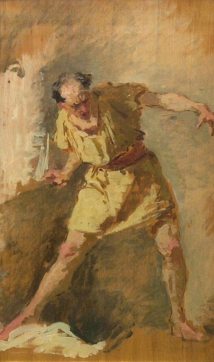 De Gladiator, 19e eeuw door Domenico Morelli