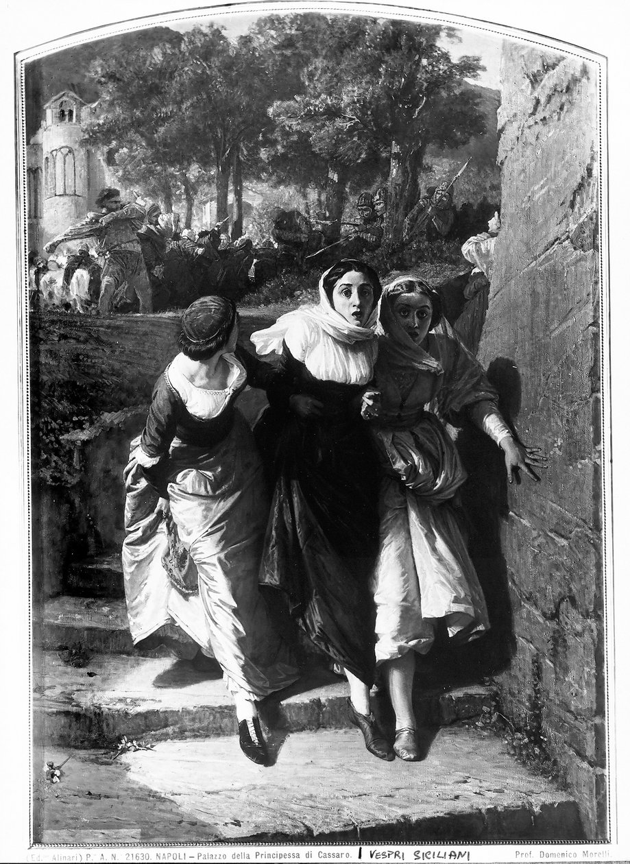 De Siciliaanse Vespers door Domenico Morelli