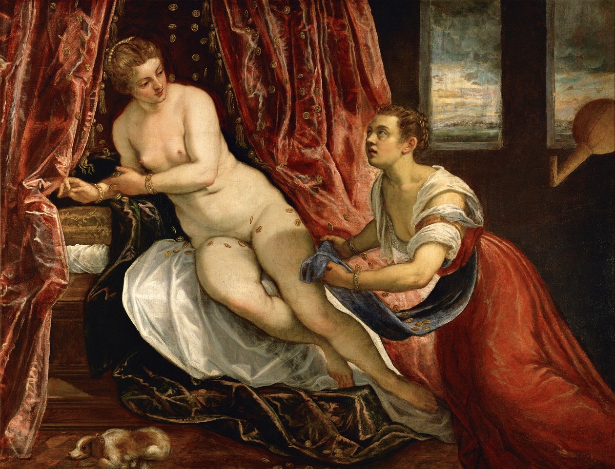 Danaë door Domenico Robusti Tintoretto