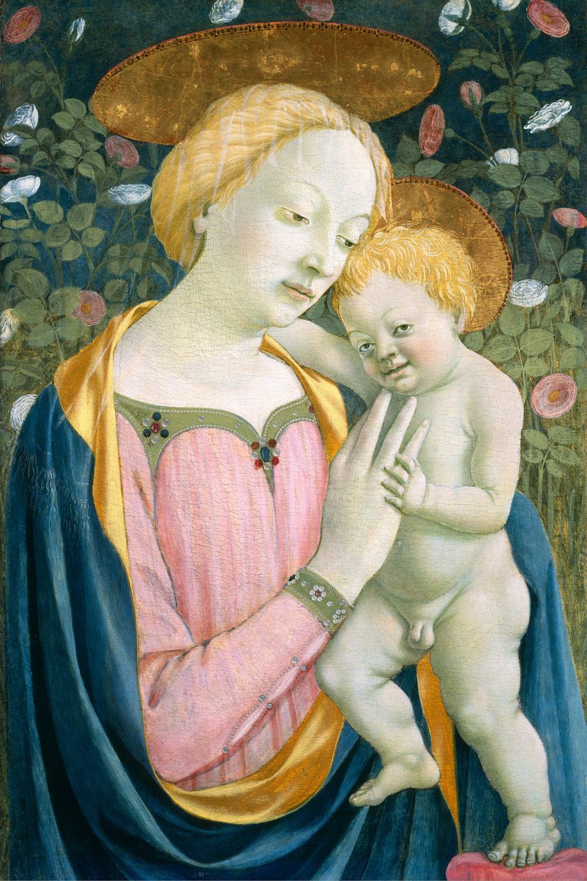 Madonna en Kind, ca. 1445-1450 door Domenico Veneziano