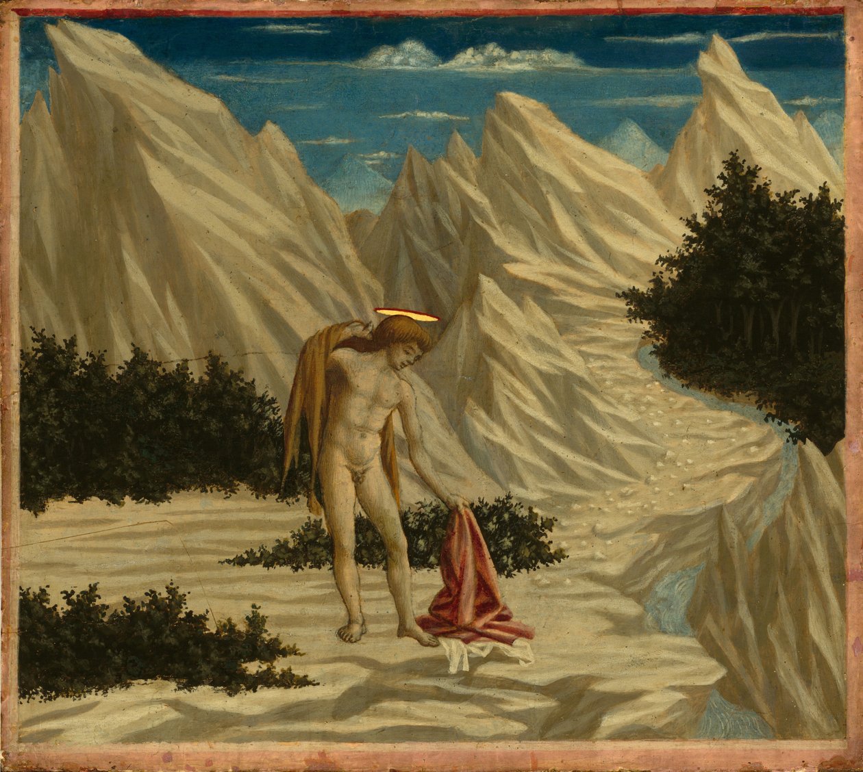 Sint Jan in de Woestijn door Domenico Veneziano