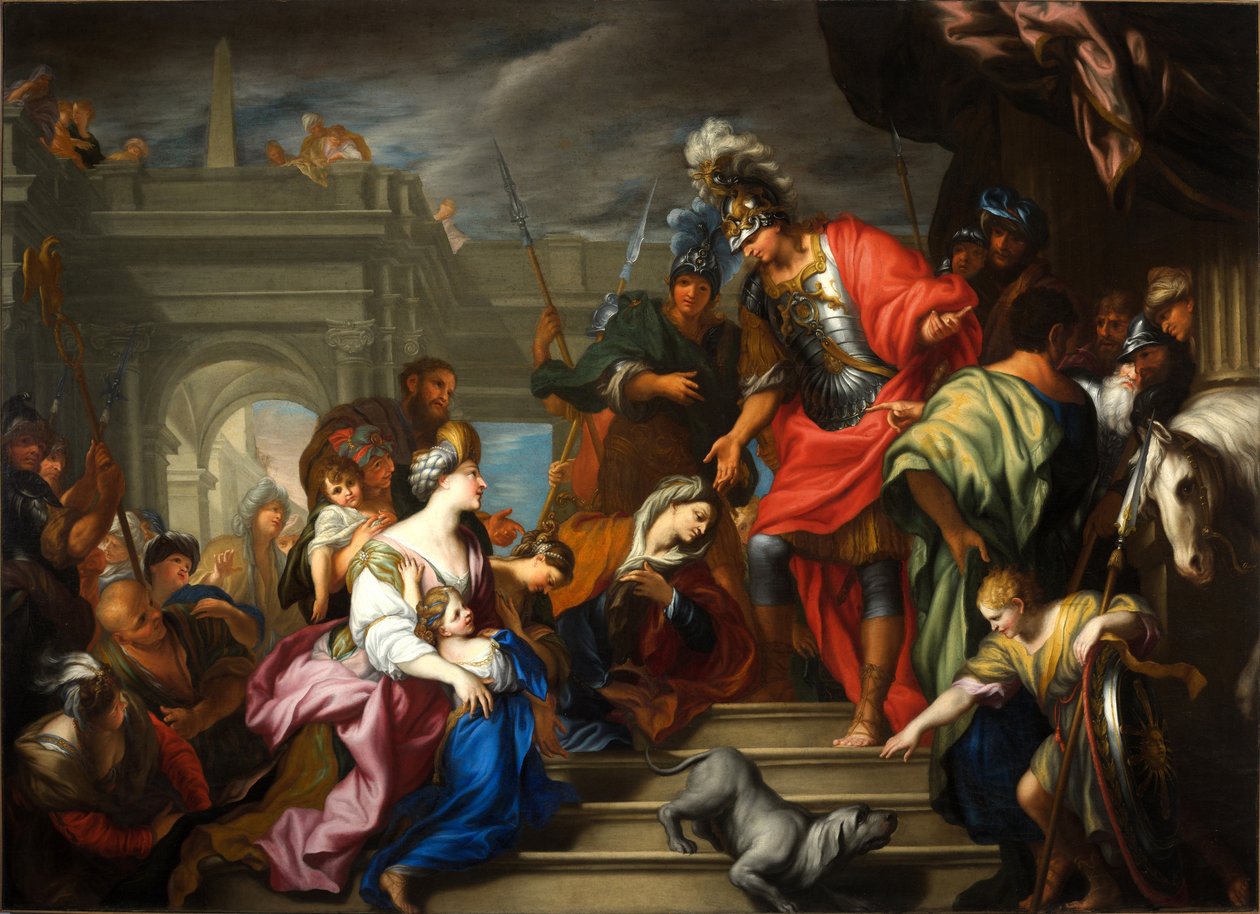 Genade van Alexander door Domenico the Elder Piola