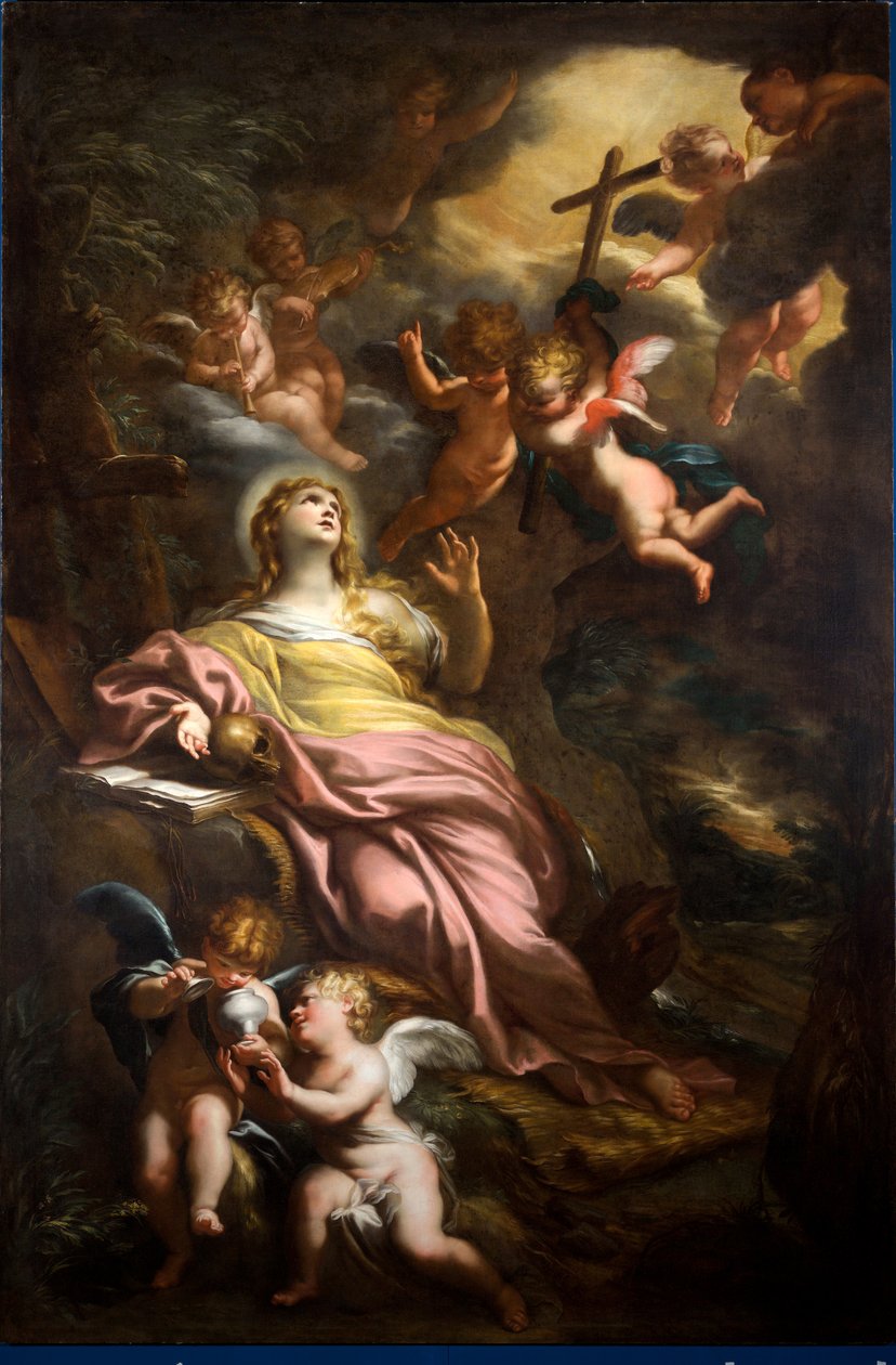 Heilige Maria Magdalena door Domenico the Elder Piola