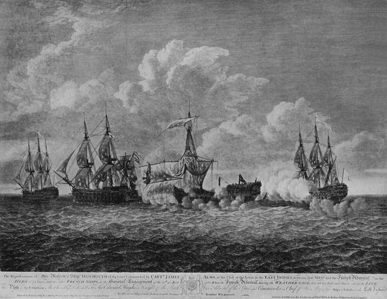Slag bij Providien, ca. 1786 door Dominic Serres