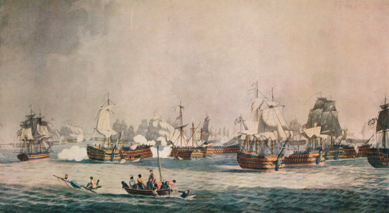 Trafalgar, ca. 1806 door Dominic Serres