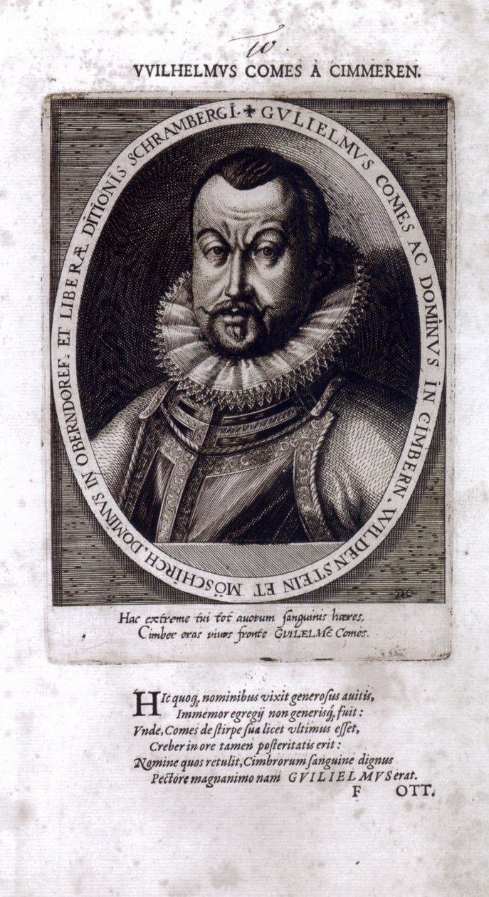 Wilhelm von Zimmern, de laatste Graaf van Zimmern door Dominicus or Custodis Custos