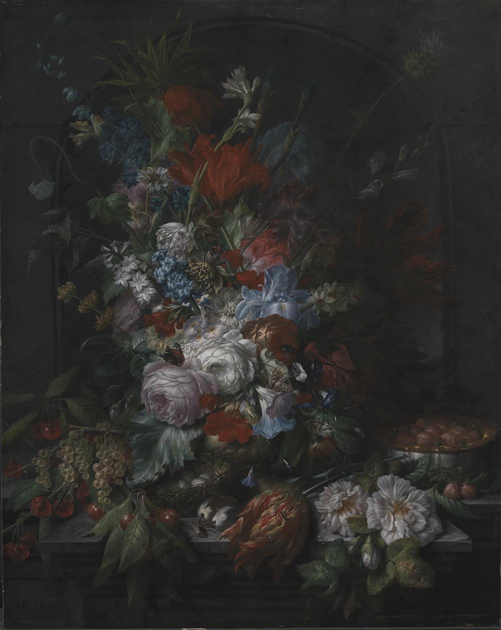 Bloemen door Dominicus Gottfried Waerdigh