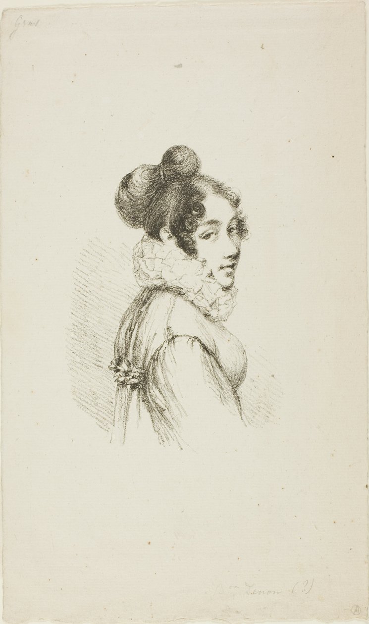 Portret van een jonge dame door Dominique Vivant Denon